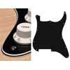 ST-400-B Boston  pickguard, Stallion, no holes (only screw holes), 4 ply, black