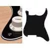 ST-400-B Boston  pickguard, Stallion, no holes (only screw holes), 4 ply, black