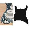 ST-400-PB Boston  pickguard, Stallion, no holes (only screw holes), 4 ply, pearl black