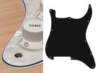 ST-400-PW Boston  pickguard, Stallion, no holes (only screw holes), 4 ply, pearl white