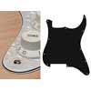 ST-400-PWW Boston  pickguard, Stallion, no holes (only screw holes), 4 ply, pearl white webbing