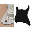 ST-400-PWW Boston  pickguard, Stallion, no holes (only screw holes), 4 ply, pearl white webbing