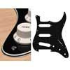 ST-413-B Boston  pickguard, Stallion, standard, SSS, 3 pot holes, 3-5 switch, 4 ply, black