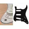 ST-413-PW Boston  pickguard, Stallion, standard, SSS, 3 pot holes, 3-5 switch, 4 ply, pearl white