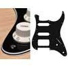 ST-422-B Boston  pickguard, Stallion, SSH, 2 pot holes, 3-5 switch, 4 ply, black