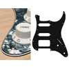 ST-422-PB Boston  pickguard, Stallion, SSH, 2 pot holes, 3-5 switch, 4 ply, pearl black