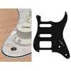 ST-422-PW Boston  pickguard, Stallion, SSH, 2 pot holes, 3-5 switch, 4 ply, pearl white