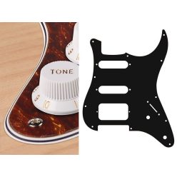   ST-422-T Boston  pickguard, Stallion, SSH, 2 pot holes, 3-5 switch, 4 ply, tortoise