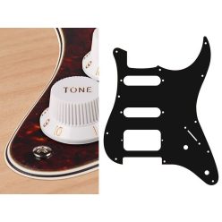   ST-422-TI Boston  pickguard, Stallion, SSH, 2 pot holes, 3-5 switch, 4 ply, tortoise intense