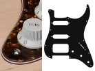 ST-423-TBP Boston  pickguard, Stallion, SSH, 3 pot holes, 3-5 switch, 4 ply, tortoise brown pearl