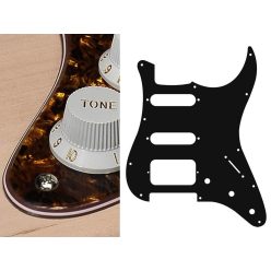   ST-423-TBP Boston  pickguard, Stallion, SSH, 3 pot holes, 3-5 switch, 4 ply, tortoise brown pearl