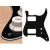 ST-431-B Boston  pickguard, Stallion, HH, 2 pot holes, toggle switch, 4 ply, black