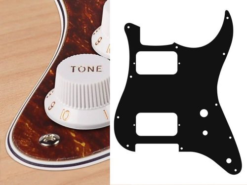 ST-431-T Boston  pickguard, Stallion, HH, 2 pot holes, toggle switch, 4 ply, tortoise