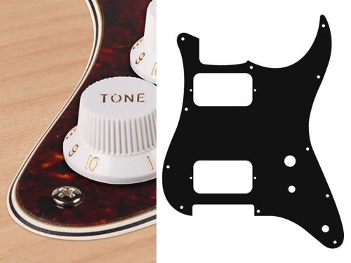 ST-431-TI Boston  pickguard, Stallion, HH, 2 pot holes, toggle switch, 4 ply, tortoise intense