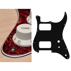   ST-431-TM Boston  pickguard, Stallion, HH, 2 pot holes, toggle switch, 4 ply, tortoise medium