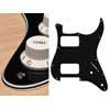 ST-432-B Boston  pickguard, Stallion, HH, 2 pot holes, 3-5 switch, 4 ply, black