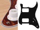 ST-432-T Boston  pickguard, Stallion, HH, 2 pot holes, 3-5 switch, 4 ply, tortoise