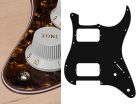 ST-432-TBP Boston  pickguard, Stallion, HH, 2 pot holes, 3-5 switch, 4 ply, tortoise brown pearl