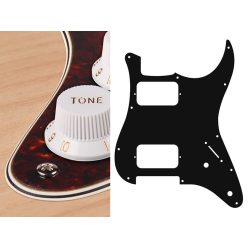   ST-432-TI Boston  pickguard, Stallion, HH, 2 pot holes, 3-5 switch, 4 ply, tortoise intense