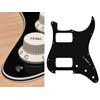 ST-433-B Boston  pickguard, Stallion, HH, 3 pot holes, 3-5 switch, 4 ply, black