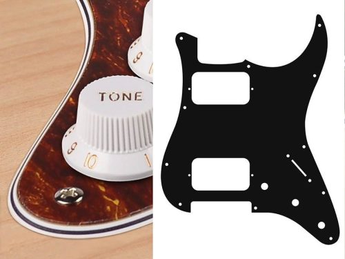 ST-433-T Boston  pickguard, Stallion, HH, 3 pot holes, 3-5 switch, 4 ply, tortoise