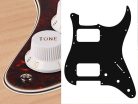 ST-433-TI Boston  pickguard, Stallion, HH, 3 pot holes, 3-5 switch, 4 ply, tortoise intense