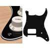 ST-444-B Boston  pickguard, Stallion, H, 2 pot holes, 4 ply, black