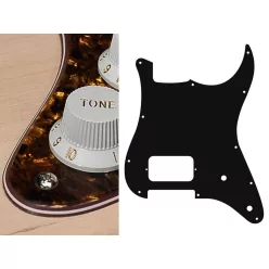   ST-444-TBP Boston  pickguard, Stallion, H, 2 pot holes, 4 ply, tortoise brown pearl