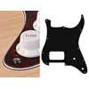 ST-444-TI Boston  pickguard, Stallion, H, 2 pot holes, 4 ply, tortoise intense