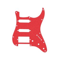   ST3SSH-SR Boston  pickguard, Stallion, 3 ply, SSH, sparkling red