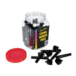   STW-20-CAN Boston  string winder pack, 30 pcs black, with driver-drill notch and bridge pin remover