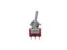 SW-160-N Boston  mini toggle switch 2-way, on-on, 2-pole, nickel