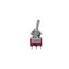 SW-160-N Boston  mini toggle switch 2-way, on-on, 2-pole, nickel