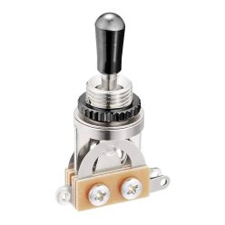   SW-20-BN Boston  toggle switch 3-way, made in Japan, black nickel switch tip and nut, nickel contacts