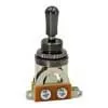 SW-20-BN2 Boston  toggle switch 3-way, made in Japan, black hardware and parts, nickel contacts