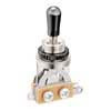 SW-20-BN Boston  toggle switch 3-way, made in Japan, black nickel switch tip and nut, nickel contacts