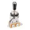 SW-20-BN Boston  toggle switch 3-way, made in Japan, black nickel switch tip and nut, nickel contacts