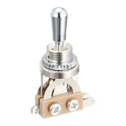   SW-20-C Boston  toggle switch 3-way, made in Japan, chrome switch tip and nut, nickel contacts