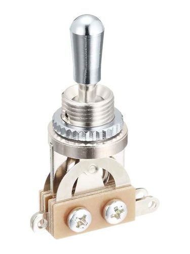 SW-20-C Boston  toggle switch 3-way, made in Japan, chrome switch tip and nut, nickel contacts