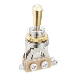   SW-20-GP Boston  toggle switch 3-way, made in Japan, gold switch tip and nut, nickel contacts