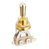 SW-20-GP2 Boston  toggle switch 3-way, made in Japan, gold plated hardware and parts, nickel contacts