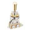 SW-20-GP Boston  toggle switch 3-way, made in Japan, gold switch tip and nut, nickel contacts