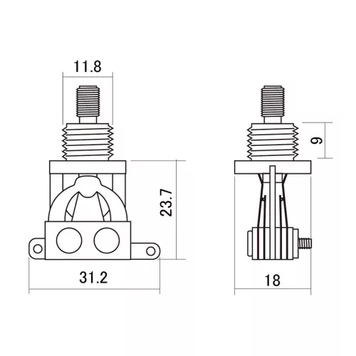 SW-20 Boston  toggle switch 3-way, made in Japan, nickel contacts, no switch tip
