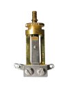 SW-250-G Switchcraft  toggle switch 3-way, long model, no cap, for USA made LP-model guitars, gold