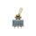 SW-5-GI Boston  toggle switch 3-way, block shape, ivory knob, gold