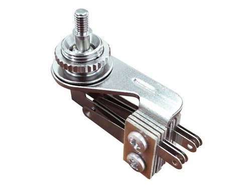 SW-75-RA Boston  angled toggle switch 3-way, for 3-pickup guitars, made in Japan, nickel contacts, no switch tip