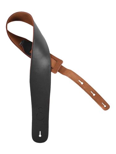 SWS1/BK Sire Basses  premium leather bass guitar strap 90mm wide, black