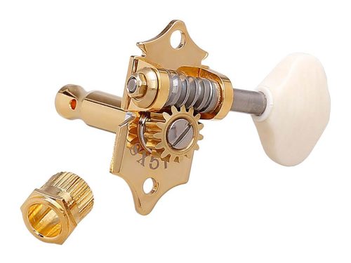 SXB510V Gotoh  machine heads for guitar, 3xL+3xR, ratio 1:15, butterbean cream button, gold