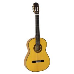   Sevillana B/Y Salvador Cortez All Solid Performer Series flamenco guitar Blanca Amber, Engelmann spruce top, cypress b&s, fan bracing,  deluxe gigbag