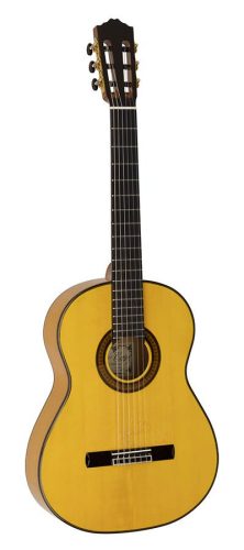 Sevillana B/Y Salvador Cortez All Solid Performer Series flamenco guitar Blanca Amber, Engelmann spruce top, cypress b&s, fan bracing,  deluxe gigbag